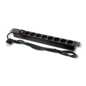 Qoltec Listwa zasilająca do szafy RACK 19" | 1U | 16A | PDU | 8xSCHUKO | 2m Qoltec Listwa zasilająca do szafy RACK 19" | 1U | 16A | PDU | 8xSCHUKO | 2m
