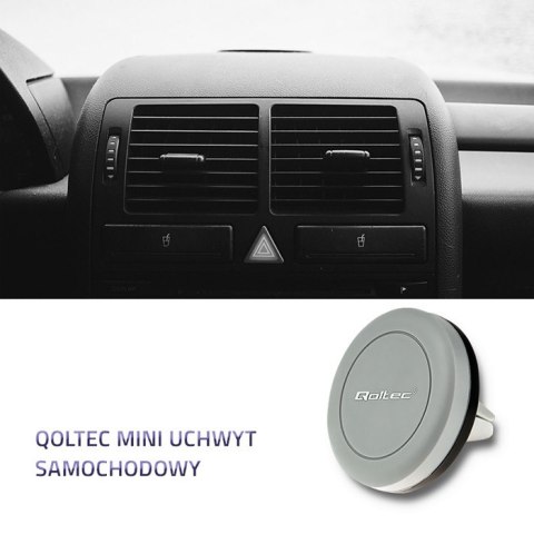 Qoltec MINI Uchwyt samochodowy | magnetyczny | na kratkę | Czarny Qoltec MINI Uchwyt samochodowy | magnetyczny | na kratkę | Czarny