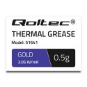 Qoltec Pasta termoprzewodząca 3.05 W/m-K | 0.5g | Złota Qoltec Pasta termoprzewodząca 3.05 W/m-K | 0.5g | Złota