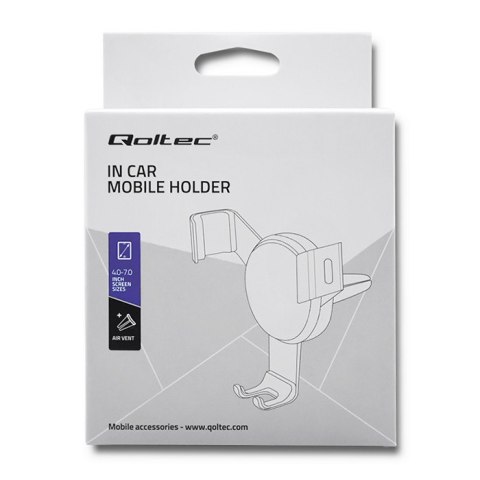 Qoltec Uniwersalny uchwyt samochodowy Y-CS | na kratkę | Czarno-szampański Qoltec Uniwersalny uchwyt samochodowy Y-CS | na kratkę | Czarno-szampański