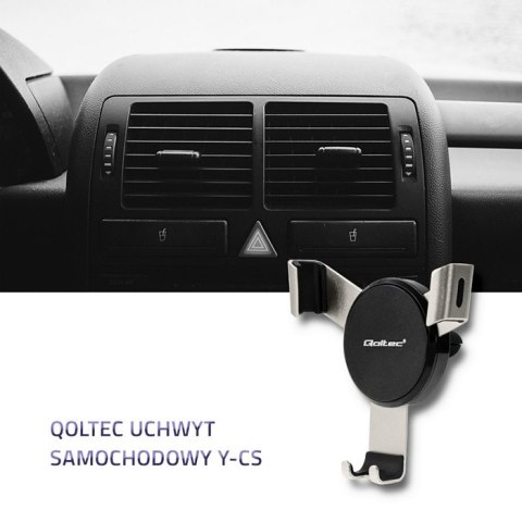 Qoltec Uniwersalny uchwyt samochodowy Y-CS | na kratkę | Czarno-szampański Qoltec Uniwersalny uchwyt samochodowy Y-CS | na kratkę | Czarno-szampański