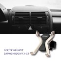 Qoltec Uniwersalny uchwyt samochodowy do smartfona X-CS | na kratkę | Czarno-szampański Qoltec Uniwersalny uchwyt samochodowy do smartfona X-CS | na kratkę | Czarno-szampański
