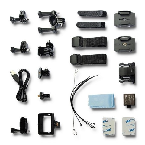 Qoltec Wodoodporna kamera sportowa 4K | LCD 2" | Wi-Fi | czarna Qoltec Wodoodporna kamera sportowa 4K | LCD 2" | Wi-Fi | czarna