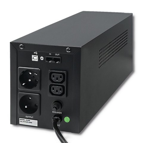 Qoltec Zasilacz awaryjny UPS | Monolith | 2000VA | 1200W | LCD | USB Qoltec Zasilacz awaryjny UPS | Monolith | 2000VA | 1200W | LCD | USB