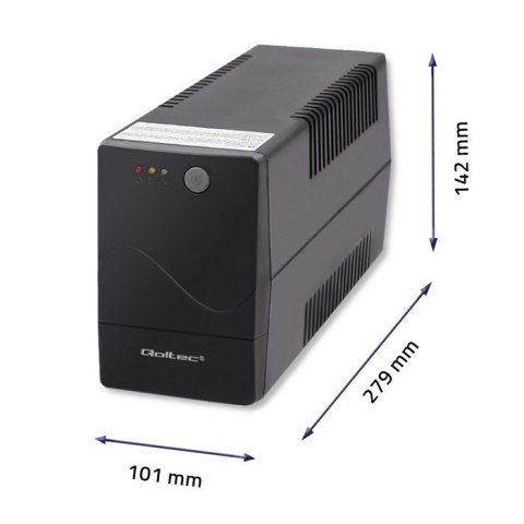 Qoltec Zasilacz awaryjny UPS | Monolith | 850VA | 480W Qoltec Zasilacz awaryjny UPS | Monolith | 850VA | 480W