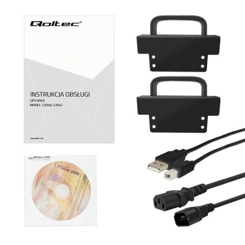 Qoltec Zasilacz awaryjny UPS RACK | 3KVA | 2.4KW | LCD Qoltec Zasilacz awaryjny UPS RACK | 3KVA | 2.4KW | LCD