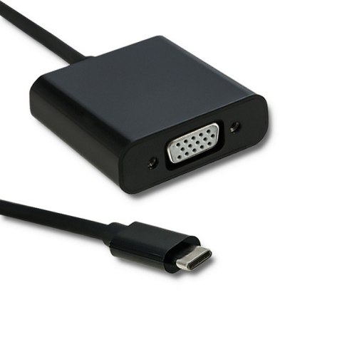 Adapter USB 3.1 typ C męski/VGA żeński | 1080P | 23 cm Adapter USB 3.1 typ C męski/VGA żeński | 1080P | 23 cm