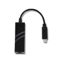 Adapter USB typ C męski/ RJ-45 żeński | 20cm Adapter USB typ C męski/ RJ-45 żeński | 20cm