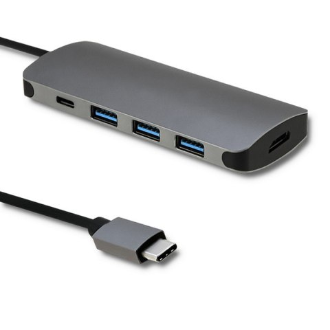 Qoltec Adapter USB 3.1 C męski / 3x USB 3.0 żeńskie | USB typ C żeński |HDMI żeńskie Qoltec Adapter USB 3.1 C męski / 3x USB 3.0 żeńskie | USB typ C żeński |HDMI żeńskie