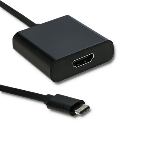 Qoltec Adapter USB typ C męski / HDMI żeński | 4K | 23cm Qoltec Adapter USB typ C męski / HDMI żeński | 4K | 23cm