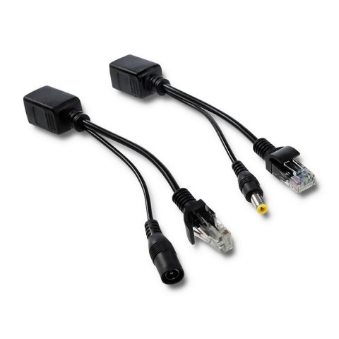 Qoltec Adapter zasilania PoE | LAN | RJ-45