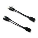 Qoltec Adapter zasilania PoE | LAN | RJ-45
