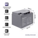 Qoltec Akumulator AGM | 12V | 38Ah | max 456A Qoltec Akumulator AGM | 12V | 38Ah | max 456A