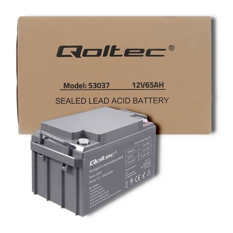 Qoltec Akumulator AGM | 12V | 65Ah | max 780A Qoltec Akumulator AGM | 12V | 65Ah | max 780A