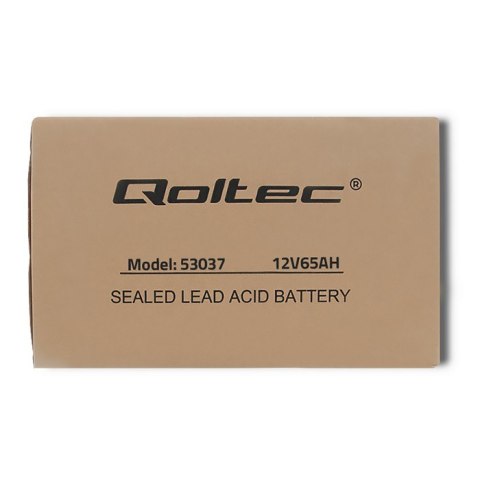 Qoltec Akumulator AGM | 12V | 65Ah | max 780A Qoltec Akumulator AGM | 12V | 65Ah | max 780A