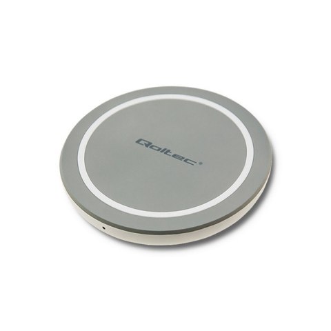 Qoltec Bezprzewodowa ładowarka indukcyjna RING | Qualcomm QuickCharge 3.0 10W | Szary Qoltec Bezprzewodowa ładowarka indukcyjna RING | Qualcomm QuickCharge 3.0 10W | Szary