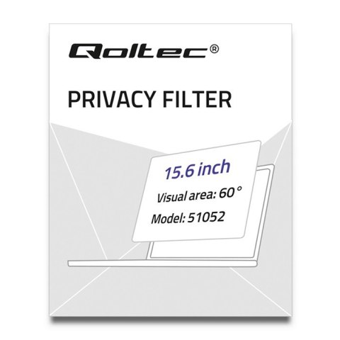 Qoltec Filtr prywatyzujący RODO 15.6" | 16:9 Qoltec Filtr prywatyzujący RODO 15.6" | 16:9