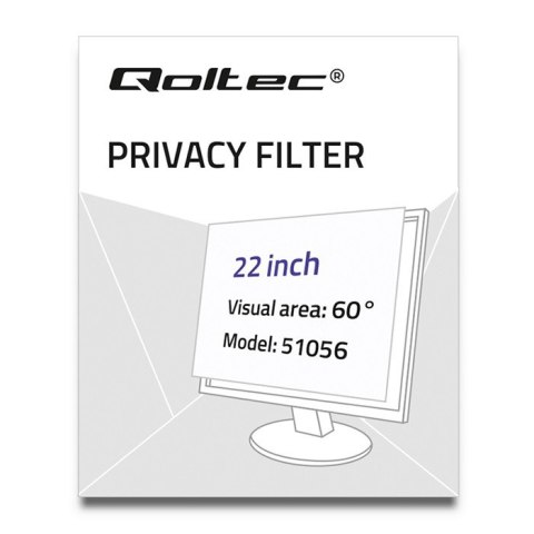 Qoltec Filtr prywatyzujący RODO 22" | 16:10 Qoltec Filtr prywatyzujący RODO 22" | 16:10