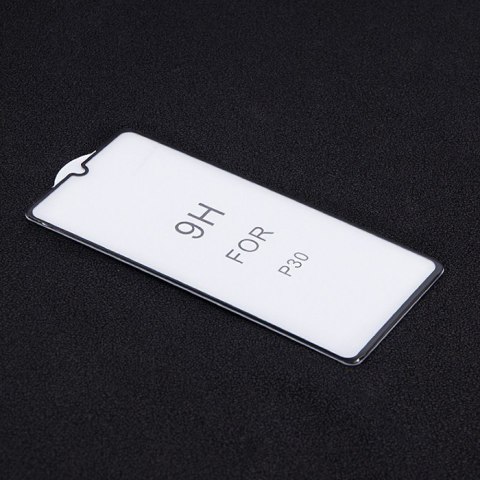 Qoltec Hartowane szkło ochronne PREMIUM do Huawei P30 | 6D | Czarne | Pełne Qoltec Hartowane szkło ochronne PREMIUM do Huawei P30 | 6D | Czarne | Pełne