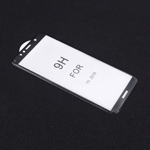 Qoltec Hartowane szkło ochronne PREMIUM do Huawei Y6 2018 | CZARNE | 5D Qoltec Hartowane szkło ochronne PREMIUM do Huawei Y6 2018 | CZARNE | 5D