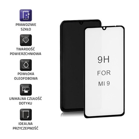 Qoltec Hartowane szkło ochronne PREMIUM do Xiaomi Mi9 | 6D | Czarne | Pełne Qoltec Hartowane szkło ochronne PREMIUM do Xiaomi Mi9 | 6D | Czarne | Pełne
