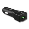 Qoltec Inteligentna Ładowarka samochodowa 12-24V | 18W | 5V | 3A | USB Quick Charge 3.0 Qoltec Inteligentna Ładowarka samochodowa 12-24V | 18W | 5V | 3A | USB Quick Charge 3.0