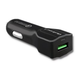 Qoltec Inteligentna Ładowarka samochodowa 12-24V | 18W | 5V | 3A | USB Quick Charge 3.0