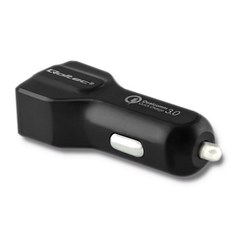 Qoltec Inteligentna Ładowarka samochodowa 12-24V | 18W | 5V | 3A | USB Quick Charge 3.0 Qoltec Inteligentna Ładowarka samochodowa 12-24V | 18W | 5V | 3A | USB Quick Charge 3.0