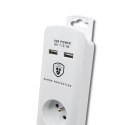 Qoltec Listwa antyprzepięciowa | 4xE, 2xUSB | 1.4m Qoltec Listwa antyprzepięciowa | 4xE, 2xUSB | 1.4m