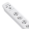 Qoltec Listwa antyprzepięciowa | 6xE, 2xUSB | 1.4m Qoltec Listwa antyprzepięciowa | 6xE, 2xUSB | 1.4m