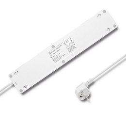 Qoltec Listwa antyprzepięciowa Wi-Fi SMART | 4 gniazda | 4 x USB