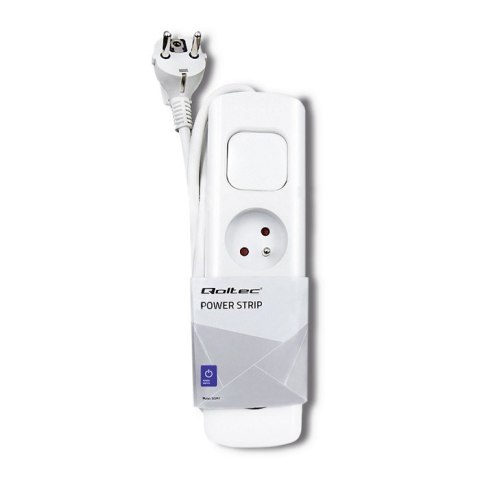 Qoltec Listwa zasilająca | 3 gniazda | 1.4m