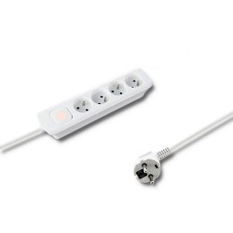 Qoltec Listwa zasilająca | 4 gniazda | 1.4m
