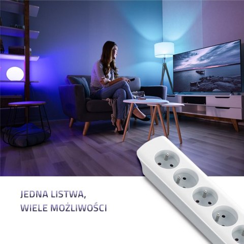 Qoltec Listwa zasilająca | 6 gniazd | 1.4m Qoltec Listwa zasilająca | 6 gniazd | 1.4m