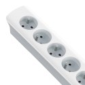 Qoltec Listwa zasilająca | 6 gniazd | 1.4m Qoltec Listwa zasilająca | 6 gniazd | 1.4m