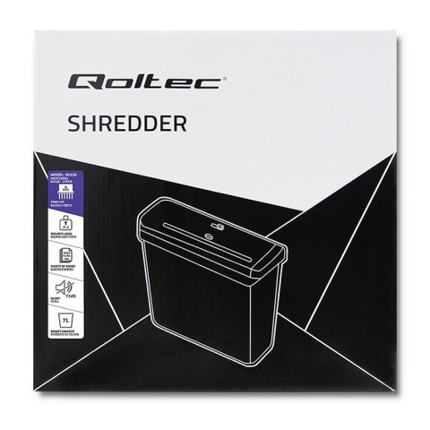 Qoltec Niszczarka Home & Office | Strip cut | 7L Qoltec Niszczarka Home & Office | Strip cut | 7L