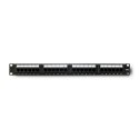 Qoltec Patch panel RACK | 24 porty | kat.6 UTP | Czarny Qoltec Patch panel RACK | 24 porty | kat.6 UTP | Czarny