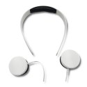 Qoltec Słuchawki nauszne z mikrofonem | Białe Qoltec Słuchawki nauszne z mikrofonem | Białe