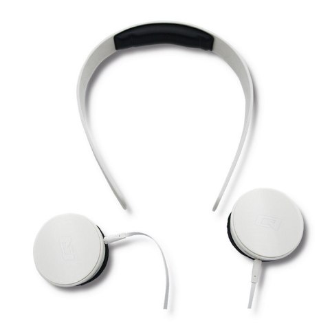 Qoltec Słuchawki nauszne z mikrofonem | Białe Qoltec Słuchawki nauszne z mikrofonem | Białe