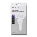 Qoltec Uniwersalna Ładowarka samochodowa 12-24V | 51W | 5A | 1 x USB typ C + USB QC 3.0 | 2 x USB Smart