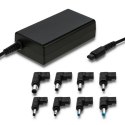 Qoltec Uniwersalny zasilacz sieciowy 65W | 8 wtyczek | +kabel zasilający Qoltec Uniwersalny zasilacz sieciowy 65W | 8 wtyczek | +kabel zasilający