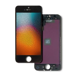 Qoltec Wyświetlacz dotykowy LCD do iPhone 5S/SE | ramka czarna