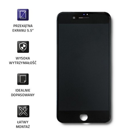 Qoltec Wyświetlacz dotykowy LCD do iPhone 7 Plus | ramka czarna Qoltec Wyświetlacz dotykowy LCD do iPhone 7 Plus | ramka czarna