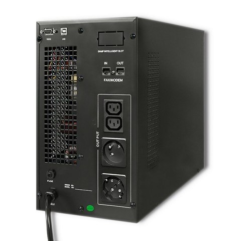 Qoltec Zasilacz awaryjny UPS | On-line | Pure Sine Wave | 3kVA | 2.4kW | LCD | USB