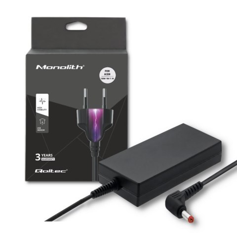 Qoltec Zasilacz do Acer 135W | 19V | 7.1A | 5.5*1.7 | +kabel zasilający Qoltec Zasilacz do Acer 135W | 19V | 7.1A | 5.5*1.7 | +kabel zasilający