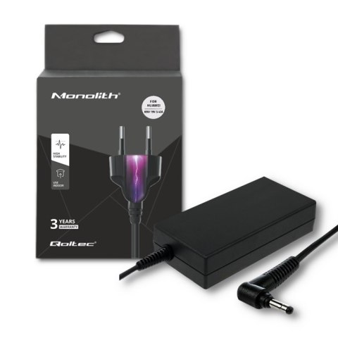 Qoltec Zasilacz do Huawei 65W | 19V | 3.42A | 4.0*1.7 |+ kabel zasilający Qoltec Zasilacz do Huawei 65W | 19V | 3.42A | 4.0*1.7 |+ kabel zasilający