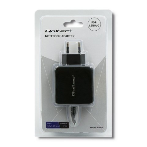 Qoltec Zasilacz do Lenovo 20W | 5V | 4A | 3.5*1.35