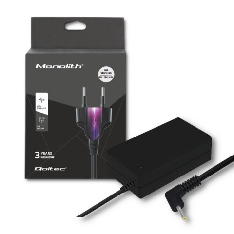 Qoltec Zasilacz do Samsung 65W | 19V | 3.42A | 3.0*1.0 Qoltec Zasilacz do Samsung 65W | 19V | 3.42A | 3.0*1.0
