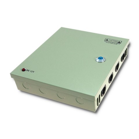 Qoltec Zasilacz impulsowy 12VDC | 10A | 9 kanałów Qoltec Zasilacz impulsowy 12VDC | 10A | 9 kanałów