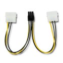 Qoltec Adapter 2x MOLEX żeński/ PCI-E 6pin męski | 15cm Qoltec Adapter 2x MOLEX żeński/ PCI-E 6pin męski | 15cm